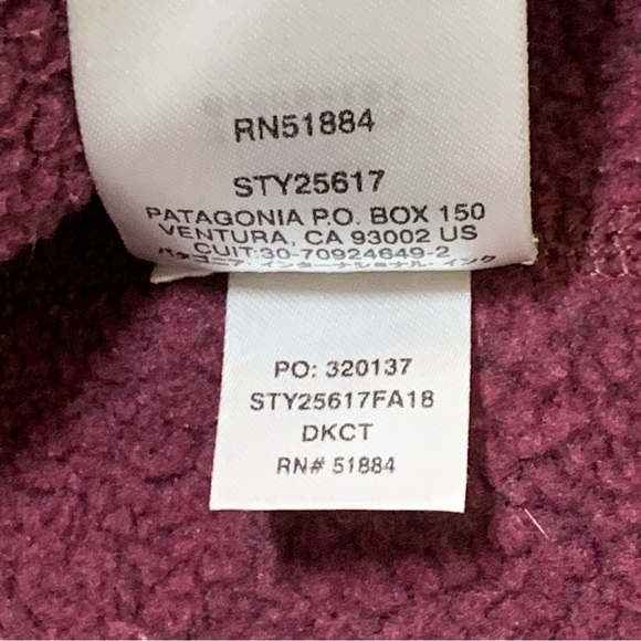 Patagonia Better Sweater Women's Maroon 1/4 Zip Pullover XS - Picture 11 of 13